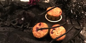 Photo de la Recette: Muffins à la Citrouille et aux Mûres