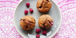 Muffins à la Framboises et Chocolat Blanc