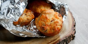 Photo de la Recette: Muffins au Bacon et au Cheddar