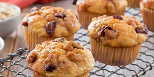 Muffins au Gruau et aux Bananes