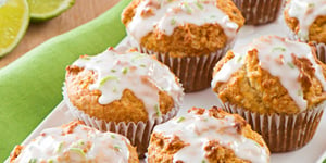 Photo de la Recette: Muffins au Gruau Miel-lime