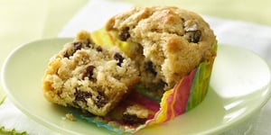 Photo de la Recette: Muffins aux Bananes et aux Raisins Secs