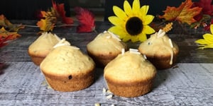 Muffins aux Bleuets et aux Pépites de Chocolat et Beurre de Caramel