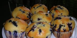 Photo de la Recette: Muffins aux Bleuets