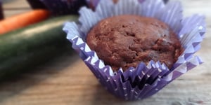 Photo de la Recette: Muffins aux Courgettes, Carottes et Chocolat