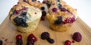 Photo de la Recette: Muffins aux Fruits Rouges