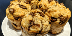 Muffins Banane et Chocolat Santé