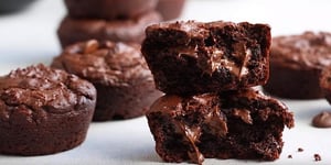 Muffins Double Chocolat, Compote de Pommes et Yogourt Grec