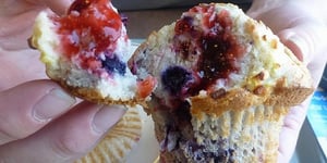 Photo de la Recette: Muffins Explosion de Fruits style Tim Horton