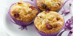 Muffins Pommes Cranberries et Fromage