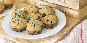 Muffins Santé aux Bleuets