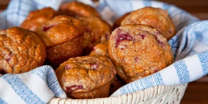 MUFFINS TRIPLE FRAMBOISES