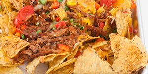 Photo de la Recette: Nachos au Porc Effiloché Coup de Circuit