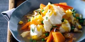 Nage de Morue aux Légumes