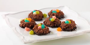 Photo de la Recette: Nids à la Noix de Coco Chocolatés