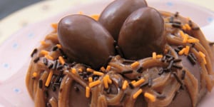 Nids de Pâques en Panna Cotta