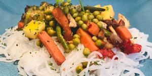 Nouilles Chinoises, Légumes et Poulet