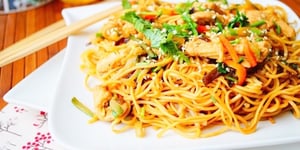 Photo de la Recette: Nouilles Chinoises au Poulet & aux Légumes