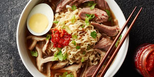 Nouilles Ramen et Épaule de Porc à la Mijoteuse