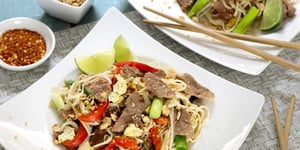 Photo de la Recette: Nouilles Sautées à la Thaïlandaise (Pad Thai) au Canard