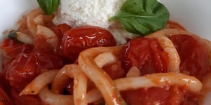 Nouilles Tomates Cerises et Basilic