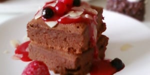 Photo de la Recette: Gâteau Hyper Léger Chocolat & Fromage Blanc (sans beurre)