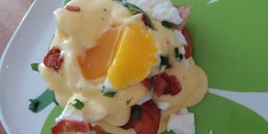 Oeuf Benedictine Chevre et Bacon