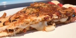 Photo de la Recette: Omelette aux Légumes et Jambon Gratiné