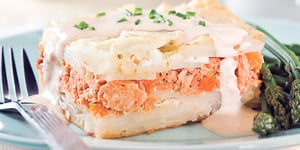 Photo de la Recette: Pâté au Saumon Étagé à la Mijoteuse