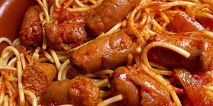 Pâtes à la Sauce aux Merguez