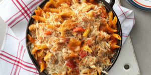 Pâtes au Poulet Parmigiana à la Poêle