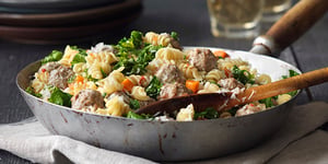 Photo de la Recette: Pâtes et Boulettes de Viande à la Toscane Tout-en-un