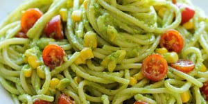Photo de la Recette: Pâtes Savoureuses à la Sauce Avocat en Moins de 20 Minutes