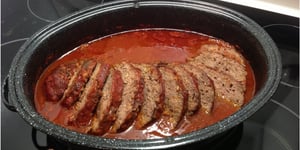 PAIN DE VIANDE AUX TOMATES FACILE ET DÉLICIEUX
