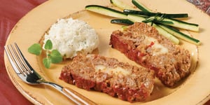 PAIN DE VIANDE D’AGNEAU, FARCI AU FROMAGE
