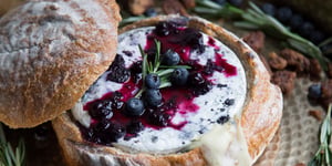 Pain Farci au Dindon, Brie et Bleuets