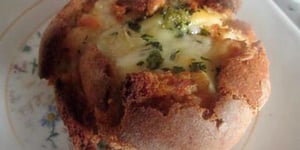 Photo de la Recette: Pain Farci Lardons Fromage
