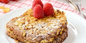 Photo de la Recette: Pain Perdu Croustillant aux Corn-flakes