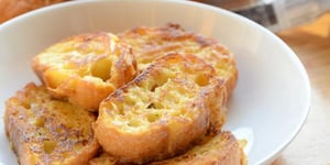 Photo de la Recette: PAIN PERDU VEGAN