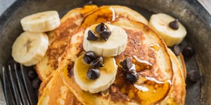 Pancakes Banane Érable et Fromage Ricotta