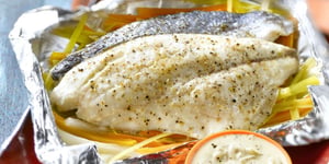 Papillote de Poisson et Julienne de Légumes