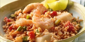 Papillotes de Jambalaya aux Fruits de Mer Grillés