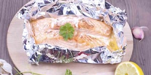 Photo de la Recette: PAPILLOTES DE SAUMON AU BBQ