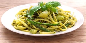 Photo de la Recette: Pasta Col Pesto (Pâtes au pistou)