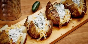 Photo de la Recette: Patates Gouda Fumé et Jalapenos