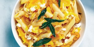 Photo de la Recette: Pâtes à la Courge Butternut Gratinées