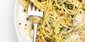 Photo de la Recette: PÂTES AU POULET CITRONNÉES AU PERSIL