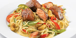 Photo de la Recette: Pâtes au Saumon Fumé à L’érable