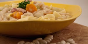 Photo de la Recette: PÂTES AUX HARICOTS BLANCS – PASTA E FAGIOLI
