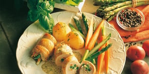 Photo de la Recette: PAUPIETTES AUX HERBES FRAÎCHES